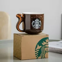 Starbucks mug tupai squid gelas keramik cangkir 450ml