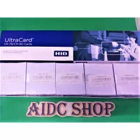 Fargo HID UltraCard Blank White PVC Cards, 30 mil, CR-80, 100 Count
