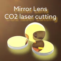 SALE Lensa Mirror Laser CO2 D25 mm, T3 mm, Si/Gold, Mo/Silver