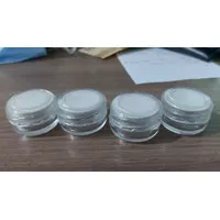 Pot cream salep kosmetik / wadah coil 5 gram bening transparan