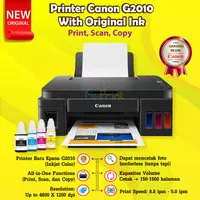 Printer Canon G2010 Print Scan Copy Ink Tank Multifungsi All In One