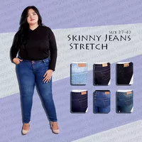 Celana Skinny Jeans Wanita Jumbo | Jins Panjang Cewek Ukuran Besar