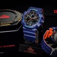 D-ZINER 8185 Jam tangan pria original Double warna