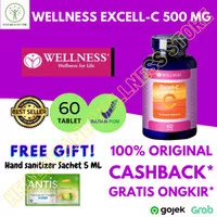 WELLNESS EXCELL C EXCELL-C 500 MG 60 TABLET VITAMIN C TIDAK ASAM