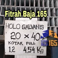 BESI HOLLOW/HOLLO/HOLO GALVANIS UKURAN 20x40 TEBAL 1.2 KOTAK FULL