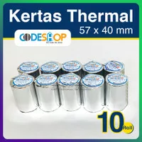 ( 1 PACK ) KERTAS THERMAL 58 X 40 mm Roll Kasir Mobile Printer UNMERK