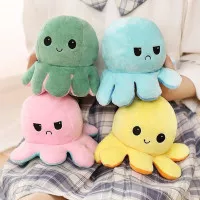 Boneka Gurita bolak balik boneka Octopus boneka lucu mainan anak lucu