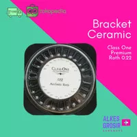 Bracket Ceramic Classone Premium USA Mini Roth 022 Behel Transparan