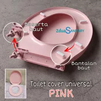 Tutup Closet Duduk Toilet Cover Model TOTO American Standard Pink
