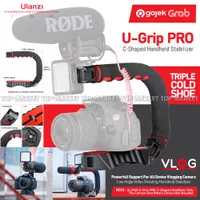 ULANZI U-Grip Pro 3-Shoe Mount Grip Video Rig Stabilizer for Camera/HP