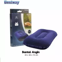 Bantal Tidur Angin Flocked Air Pillow Portable Bestway