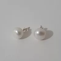 Marche_MAMA freshwater pearl silver earring (product of korea)