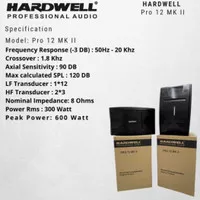 speaker hardwell pro 12 MK II original