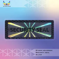 Stiker Hologram Pecah Telur Void Security Seal Stiker Segel Silver