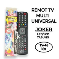 REMOT TV UNIVERSAL JOKER LED/LCD&TABUNG | TV-45 18x | ECER & GROSIR