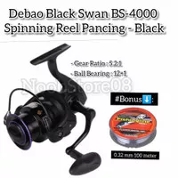 Debao Black Swan BS4000 Spinning Reel Pancing 5.2:1 12+1 Ball Bearing