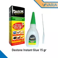 Dextone Instant Glue 15 gr Power Lem Super Cyanoacrylate Adhesive