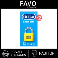 Kondom Durex Extra Safe isi 12 Pcs (2 Box) - Kondom Paling Aman