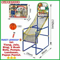 Ring Basket Bola Basket Ball Anak Papan Tiang Basket Mainan Anak