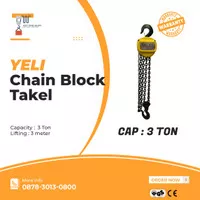 Manual Chain Block / takel Cap 3 ton 3 meter