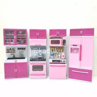 modern kitchen set mainan/ wastafel/ kompor oven/ microwave/ kulkas