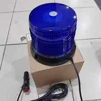 Lampu Strobo Patroli Lampu Polisi Bulat 72 Led 6 mode - Biru