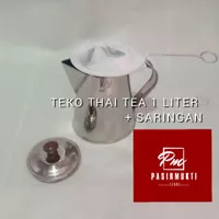Teko Thai tea 1 liter/teko corong pendek/teko teh tarik/teko stainless