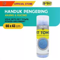 Volk Pets Towel Power Absorbent / Kanebo Handuk Mandi Hewan