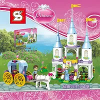 Brick Princess Kereta Kencana Istana Cinderella SY 325 Romantic Castle