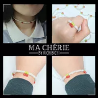 (Ma Cherie) Beads Gelang | Cincin | Mask Strap | Choker Ala Kpop