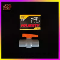 Ball Valve PVC 1/2" Majesty / Ballvalve Stop Kran 1/2 inch
