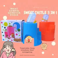 sweet castle mainan rumah kandang hamster/ KASTIL HAMSTER 3 in 1