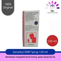 Sanadryl DMP Syrup 120 ml - 60 ml / Obat Batuk Kering dan Flu