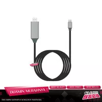FSU Kabel Konverter USB Type C to HDMI 4K 2 Meter - Black
