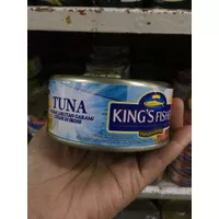 Kings fisher tuna kaleng dalam larutan garam 130