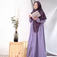GAMIS DENIM POCKET NEW! | By Hijab Alila - Purple Berry, S