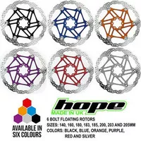 Hope Floating Disc Brake Rotor - 6 Bolt - 180mm