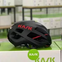 Kask Protone Black Matte - Red helmet helm sepeda
