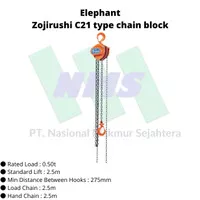 TRUSCO 366-8037 ELEPHANT Zojirushi C21 type chain block
