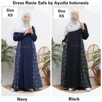 Dress Rania Safa -Hanya Dress- Gamis Pesta Syari Woolpeach by Ayudia I