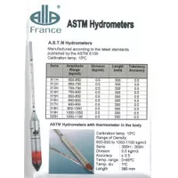 ALLA FRANCE ASTM Hydrometer 315H Range 800-850