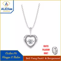 kalung+liontin berlian Classic pendat natural diamond emas 18k Gold2