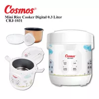 COSMOS CRJ-1031 Rice Cooker Digital Mini 0,3 Liter 4 Fungsi