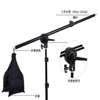 Video Boom Arm Stand Bracket Telescopic Lampu Foto Studio