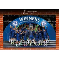 Poster Sepak Bola - Chelsea F.C. - Juara Liga Champion 2021