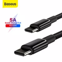 BASEUS KABEL DATA TYPE-C TO TYPE-C FAST CHARGE PD QUICK CHARGE4.0 100W