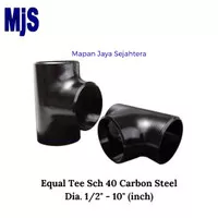 Equal Tee Dia. 1 1/4" Sch 40 / Tee Sch 40 Carbon Steel - MJS
