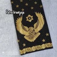 kain batik print prada emas motif garuda/kain batik katun/bahan batik
