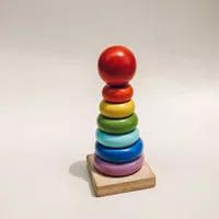 Rainbow Stacking Ring - Pastel
