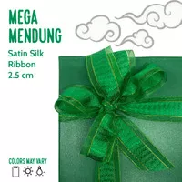 LUXE RIBBON - SATIN SILK| Pita Hijau Satin Sutra MEGA MENDUNG